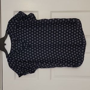 Navy Banana Republic blouse